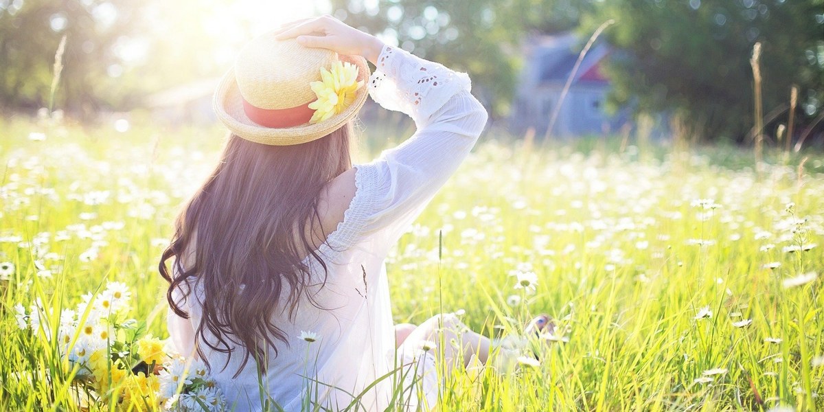 femme dans la nature 