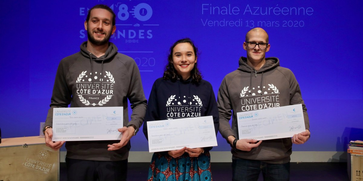 photos des lauréats pour les épreuves nationales du Concours « Ma thèse en 180 secondes »