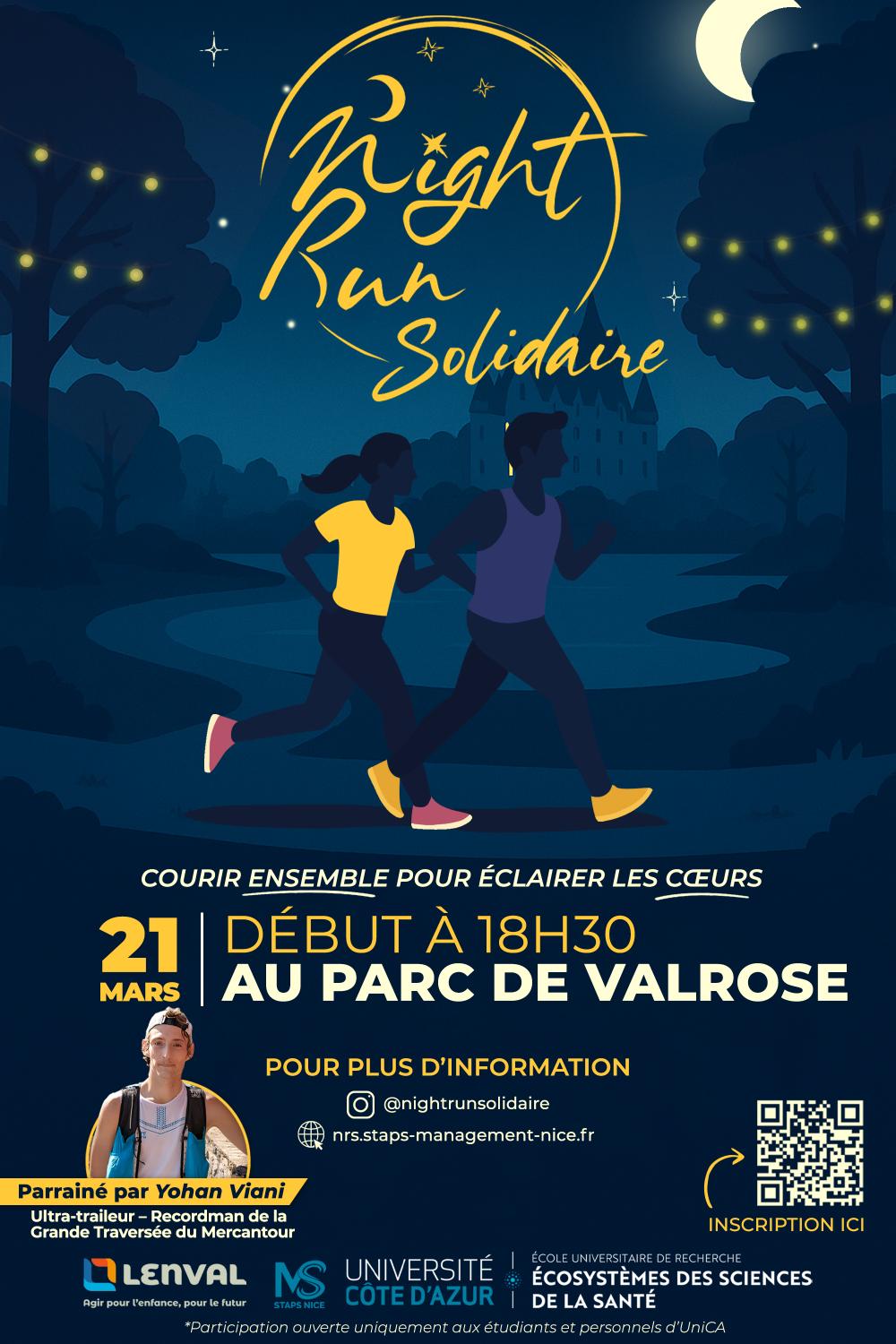 Affiche Night Run Solidaire