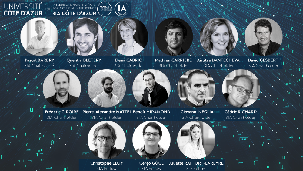 Lauréats Chaires et Fellows IA Cluster pour site 3IA